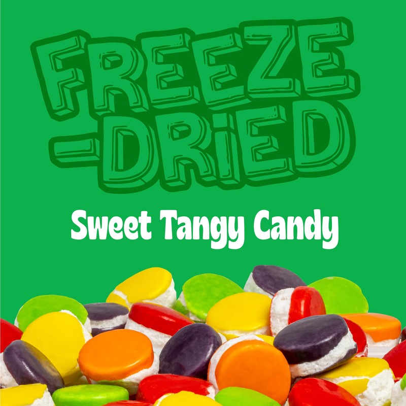 Freeze Dried Sweet Tarts-Style Candy, Crazy Candy Tangy Tarts -