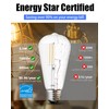 Lumiverse Edison Bulbs 60W Equivalent, Dimmable LED Light Bulbs, CRI