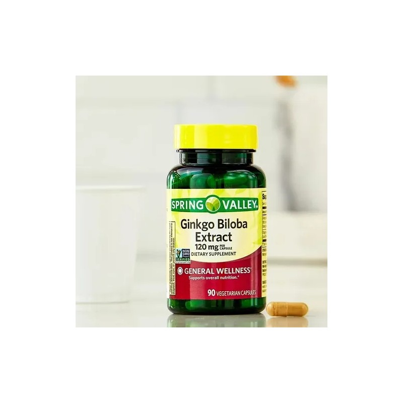 Ginkgo Biloba 120 Mg 90 Caps Ayuda Memoria Reduce Fatiga