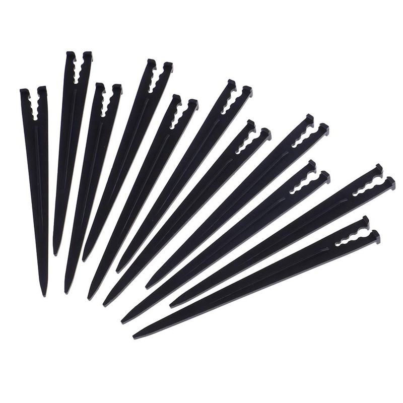 200 Pcs Plastic Irrigation Drip Support Stakes for 1/4-Inch Tubing