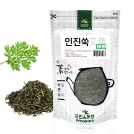 PrinceHerb Medicinal Korean Herb, Oriental Wormwood / Mugwort 인진쑥 Dried Loose Leaves 3oz