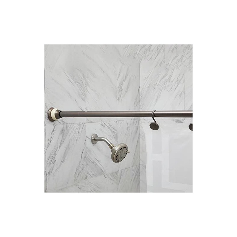 Elegant Home Fashions EHF Shower Curtain Rod, Rubbed Bronze