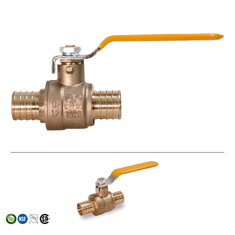 Pexflow Midline 600P012-NL Full Port PEX Ball Valve 1/2 Inch