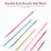 siyuwuro 100Pcs Disposable Nail Sticks Double-End Nail Cuticle Pusher Remover