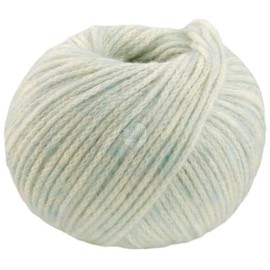 Lana Grossa Twinny 02 - Ecru/Light Turquoise