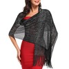 Sparkling Metallic Shawls and Wraps for Evening Party Formal Dresses