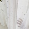 WPKIRA Lace Curtains, Non-See-through, UV Protection, Sheer Curtains, Stylish, Naturally,