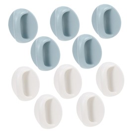 Operitacx 1 Satz Fenster Kühlschrankhandschuhschuhset Handhaben Schwarz Griffe Schublade Tür Kühlschrankgriff Selbstklebender Griff Kein Drillgriff Kabinettsgriff Klebstoff 10 Stück