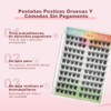 Pestaas Postizas Kit Completo DIY 100 Racimos, Pestaas Postizas Autoadhesivas