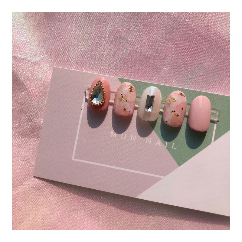 MunNail Brooch Marble Nail - Ballerina / MunNail 브로치 마블네일
