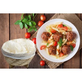 Sticky Rice Steamer Basket with Stand – 6.5" Diameter Bamboo Handmade Rice Steaming Basket – Includes 2 Free Cheesecloths – Thai Style Traditional Rice Cooker