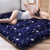 MAXYOYO Navy Starry Sky Japanese Futon Mattress, Tatami Mat Portable