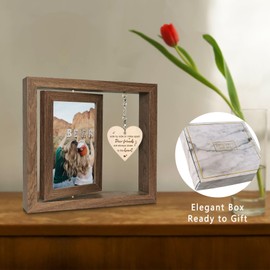 EYITUPC Side by Side or Miles Apart - Dear Friends Are Always Close to the Heart Best Friend Picture Frame Gifts for Long-Distance Friendships Gifts for Women, BFF, Bestfriend, Besties