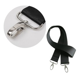 NUOBESTY 2 Pcs Men Bag Strap Padded Shoulder Bag Strap Briefcases Black 25mm Wide