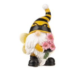 Ganz Honey Bee Gnome Figurine - Choose Your Gnome (Bouquet of Flowers)
