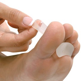 NatraCure Gel Hammer Toe Crest Pads (Left/Right) - 2 Pairs – (Toe Straightening Cushion, for Mallet Toes and Overlapping Toes) - 3035-M RET 4PK