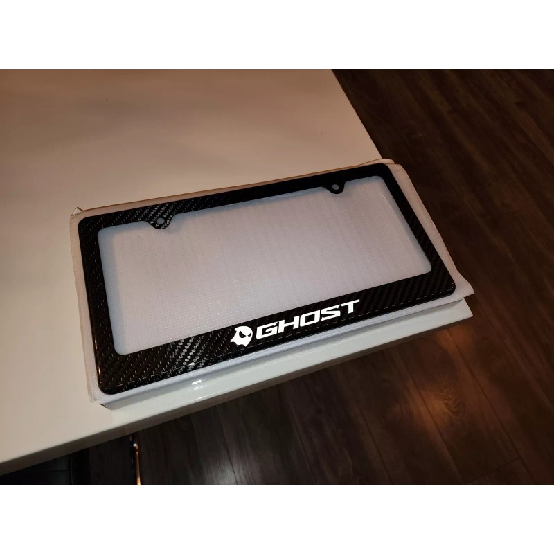 racing license plate frame Ghost Logo Street Racing Carbon Fiber