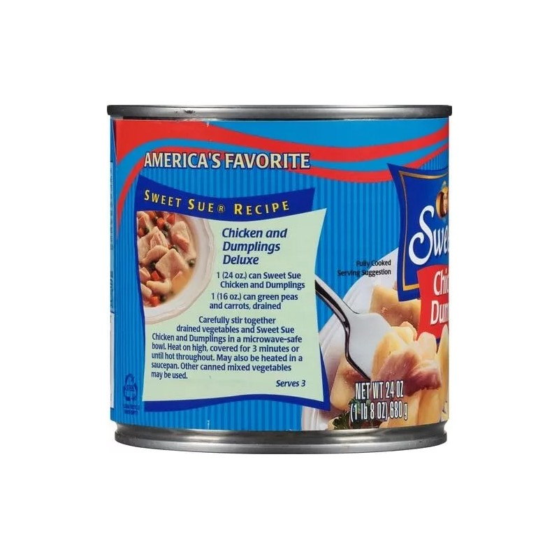 Sweet Sue Chicken & Dumplings 24 Oz Can (Pack of