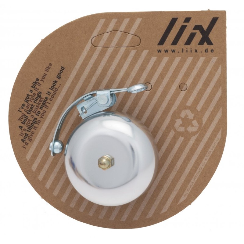 Liix Vintage Bell Silver Classic Bicycle Bell Chrome