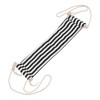 Footrest Black and White Streaks Soft Breathable Adjustable Foot Hammock