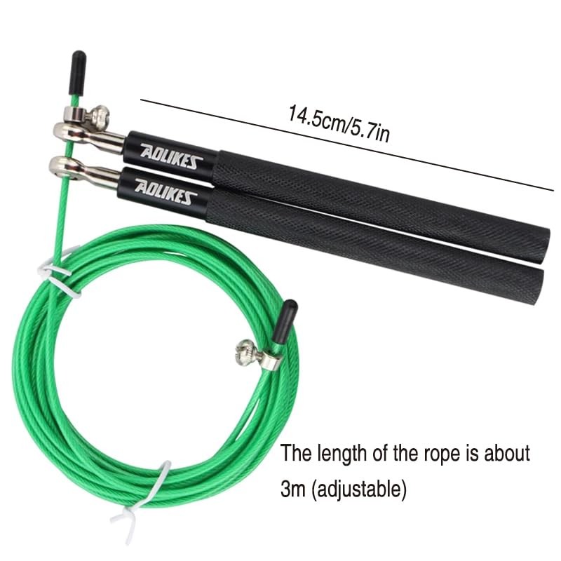 Adjustable High Speed Steel Skipping Jump Rope Dual Bearings Gym