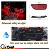 GSOWO 2 Pcs Red LED Rear Bumper Reflector Lights for