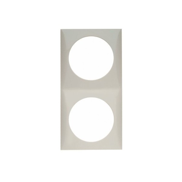 Brunner Campingartikel Berker Frame for 2 Sockets Glossy Polar SB