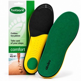 Plantillas Fascitis Plantar, Pies Planos, Dolor de Talón, Espolón, Anatómica, Deporte, Para Hombres y Mujeres, Fabricadas en España, ABUBU (40-41))