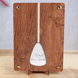 Sup Geschenk - XL Geldgeschenk aus Holz inkl. Ständer | Stand Up mit Paddel - Stand Up Paddelboard, Stand Up Paddel, Stand Up, Sup Board, Stand Up Brett mit Paddel