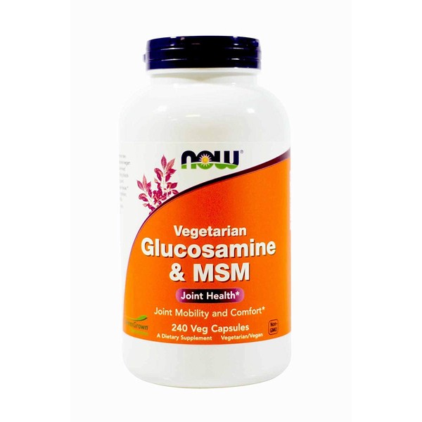 NowFoods Vegetarian Glucosamine & MSM Joint Health 240 Veg Capsules