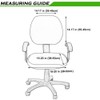 Smiry Stretch Jacquard Office Computer Chair Covers, Removable Washable Universal