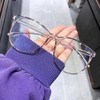 Rewhey Transparent Computer Glasses Frame Women Men Anti Blue Light
