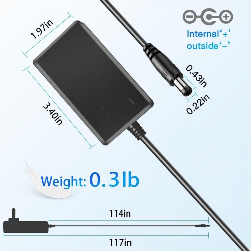 MSZLZTD 9V DC Power Adapter, Compatible with Alesis Command Mesh