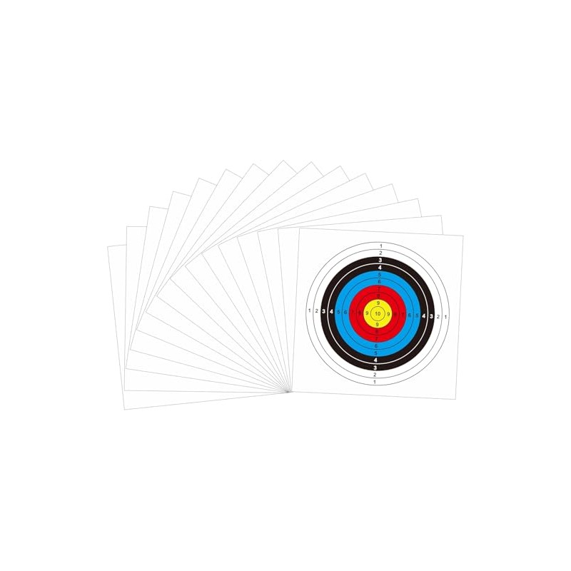 BOOSTEADY 50pcs Paper Targets, Air Gun Pistol Rifle Pellet Targets