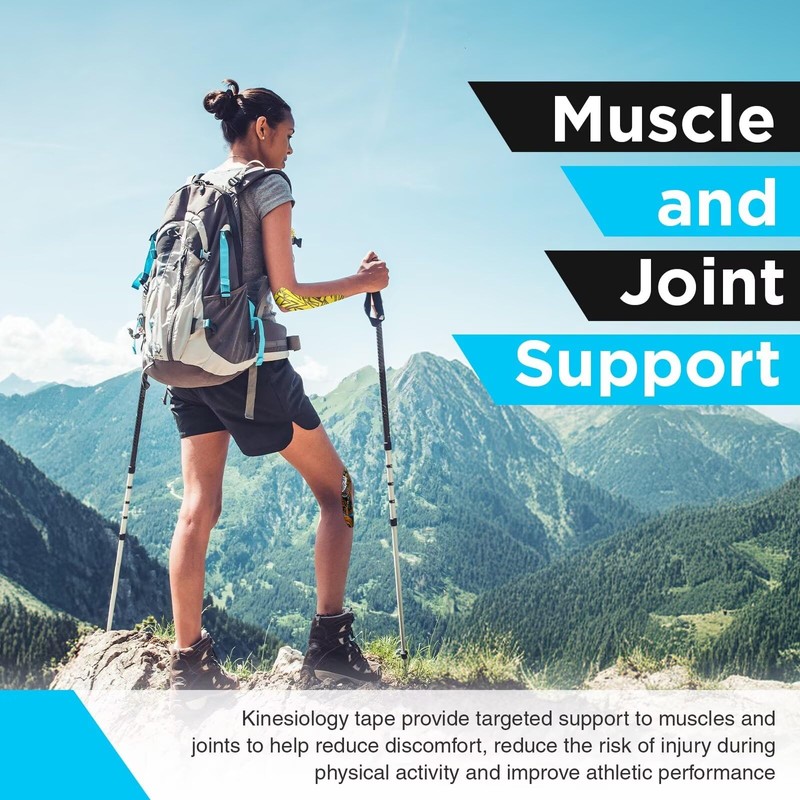 OK TAPE Nylon Digtal Printed Kinesiology Tape, Elastic Sports Athletic