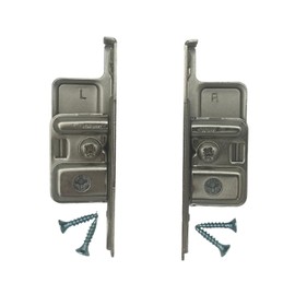 Blum Metabox Drawer Front Fixing Bracket, Nickel, Right and Left, Screw-On, 1 Pair, ZSF.1700 R+L