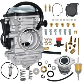 Rebuiman 4XE-14140-13-00 Carb w/Repair Kit, Intake Manifold Fit for Yamaha Bear Tracker YFM 250 1999 2000 2001 2002 2003 2004 Carb