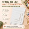 Knitgrip 15 Pcs 18 Mesh Needlepoint Canvas Pre-Cut Blank White