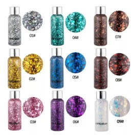 Body Glitter Cabello Cuerpo Brillos Maquillaje Colores Full
