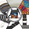 LiuenMgg Paris Eiffel Tower Messenger Bag Small Ethnic Pattern Printed