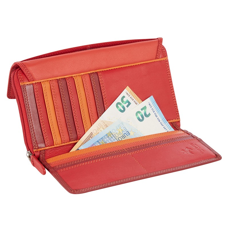 VISCONTI Women's Genuine Leather Wallet in Long Format Large XXL