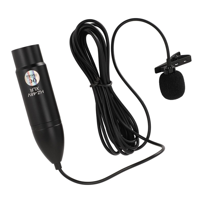 Lavalier Microphone, Noise Reduction Lapel Microphone for Interview Recording, Directional