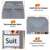 roomtalk Clear Garment Bags for Hanging Clothes 10" Side Gusset,