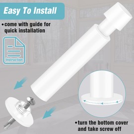 KOLAKO Door Stoppers, 20 Pack Door Stop, Spring Door Stop White with Rubber Bumper, Door Stoppers for Wall, 4.4 Inch Long Baseboard Doorstop Protector Door Stops for Bottom of Door