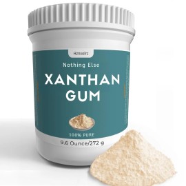 Hznxolrc 9.6 oz Food-Grade Xanthan Gum Powder, Pure Ounce (Pack of 1)
