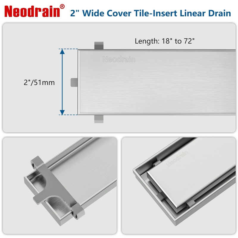 Only for Neodrain, Grey Plastic Clip Tile Tray Supporter, Only