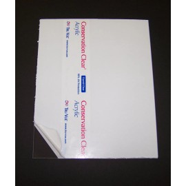 Tru Vue 8"x10" UV Conservation Acrylic 1/8" Plexiglass Picture Frame Glass Replacement