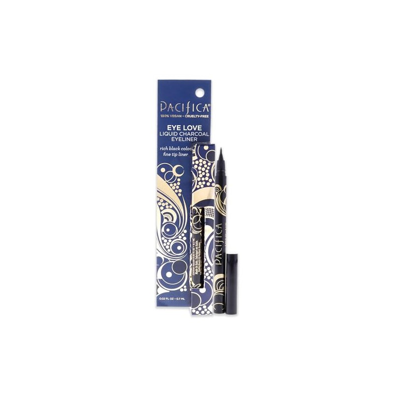 Pacifica, Liquid Eyeliner Eye Love Charcoal, 0.02 Fl Oz
