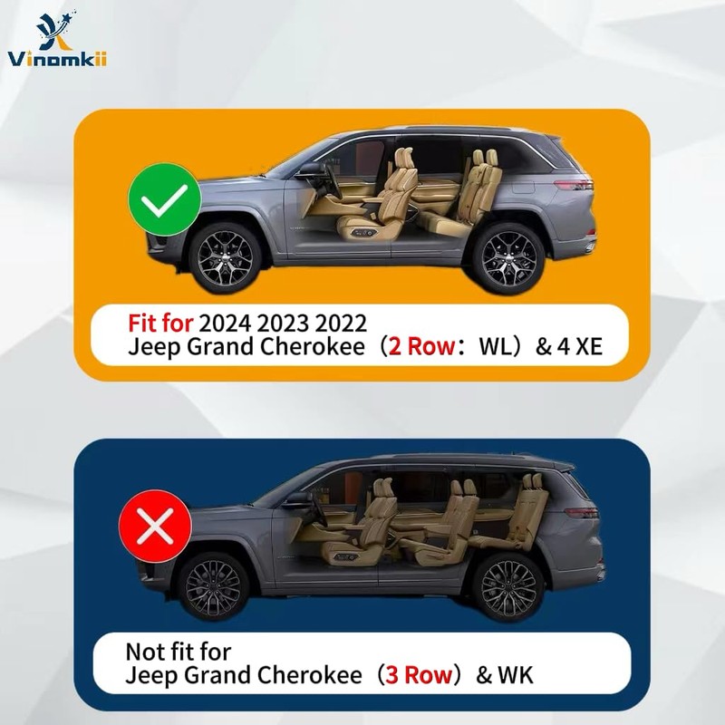 Trunk Cargo Cover Fit for Jeep Grand Cherokee (2 Row;WL)