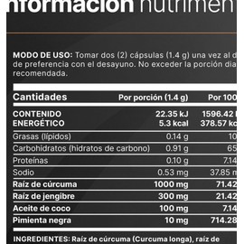 B Life Mezcla Herbal con Cúrcuma y Aceite de Coco 90 cápsulas